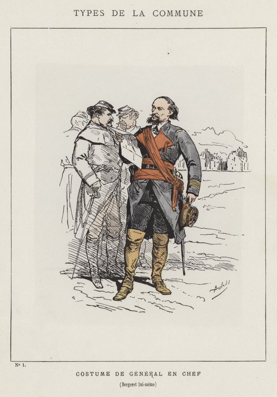Drakt av generalsjef, Bergeret selv av Charles Albert d Arnoux Bertall