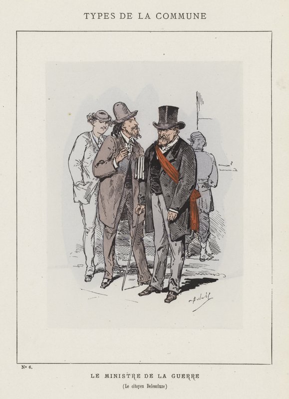 Krigsministeren, borger Delescluze av Charles Albert d Arnoux Bertall