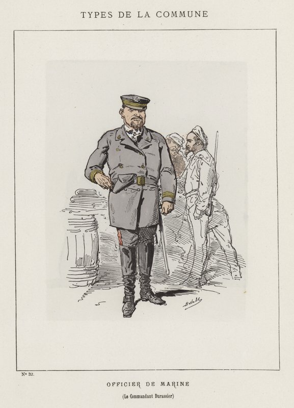 Sjøoffiser, kommandør Durassier av Charles Albert d Arnoux Bertall