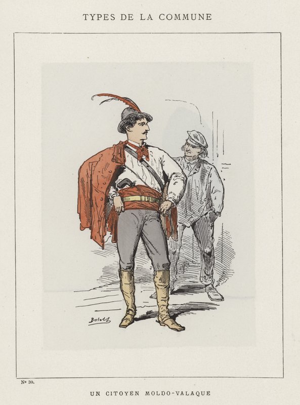 En Moldovisk-Walachian statsborger av Charles Albert d Arnoux Bertall