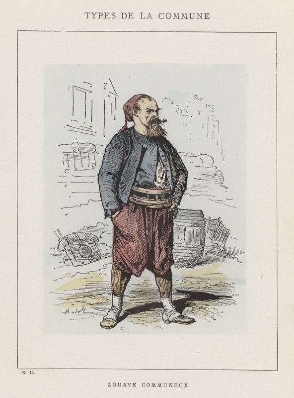 Zouave kommune av Charles Albert d Arnoux Bertall