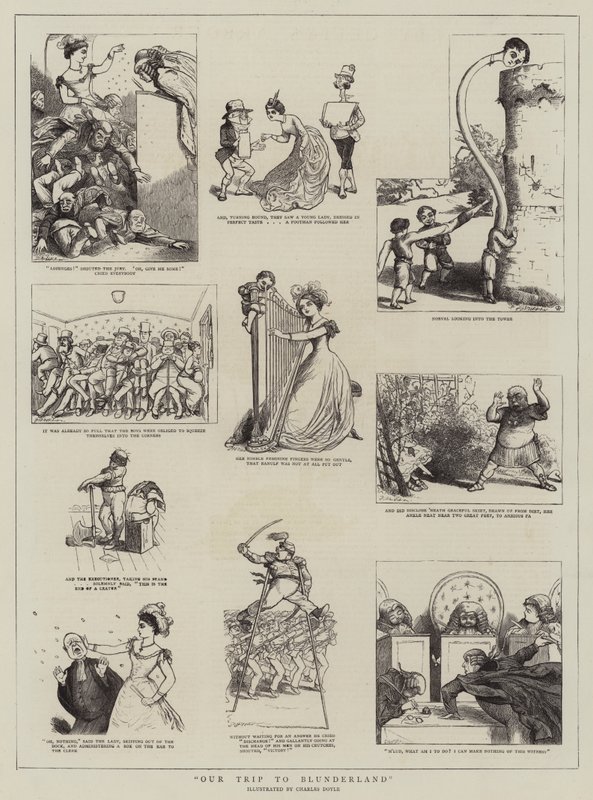 Vår tur til Blunderland av Charles Altamont Doyle