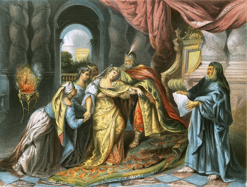 Ester før Ahasverus av Charles Antoine Coypel