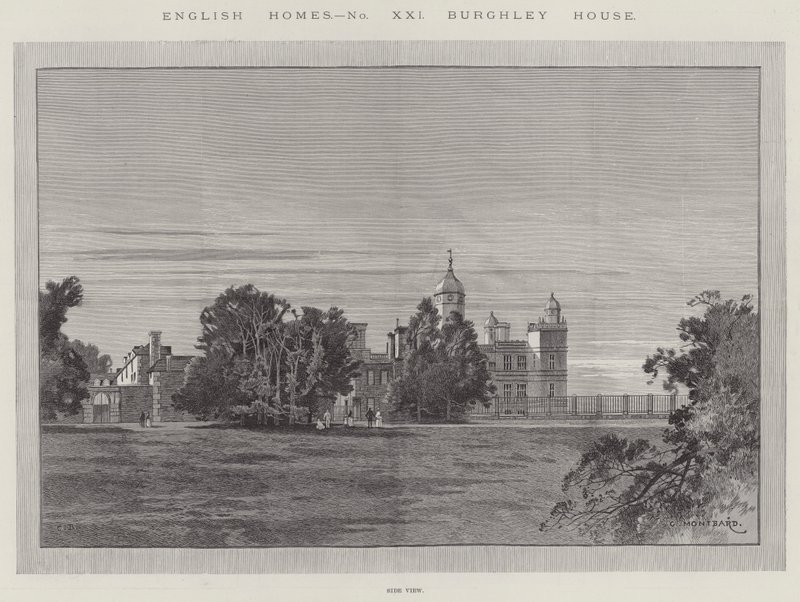 Burghley House av Charles Auguste Loye