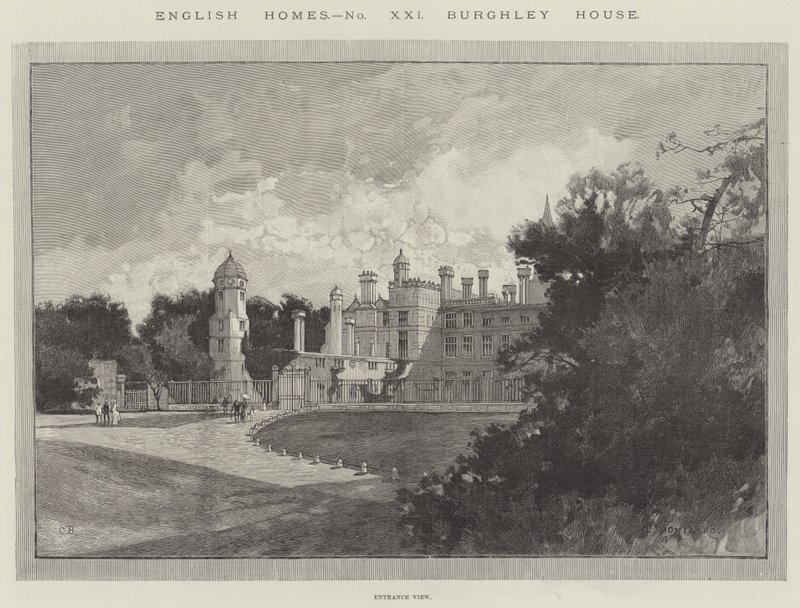 Burghley House av Charles Auguste Loye