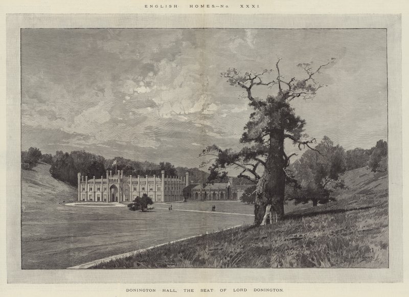 Donington Hall, setet til Lord Donington av Charles Auguste Loye