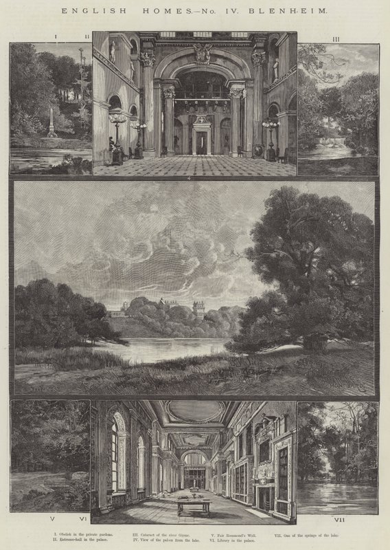 English Home, Blenheim av Charles Auguste Loye