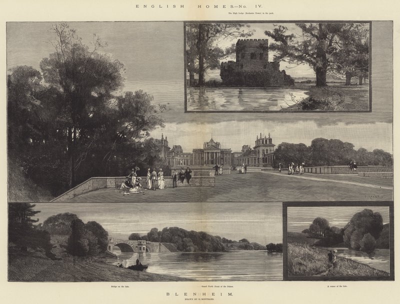 English Homes, Blenheim av Charles Auguste Loye