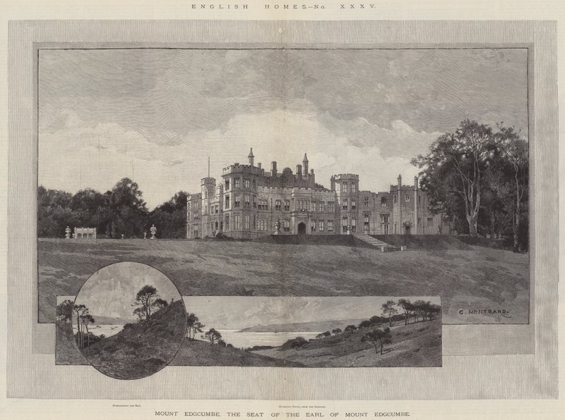 English Homes, Mount Edgcumbe, setet til jarlen av Mount Edgcumbe av Charles Auguste Loye