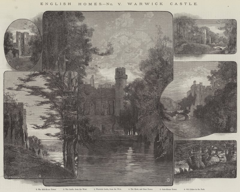 English Homes, Warwick Castle av Charles Auguste Loye