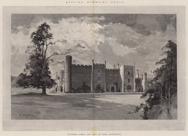 English Homes, Wycombe Abbey, setet til Earl Carrington av Charles Auguste Loye