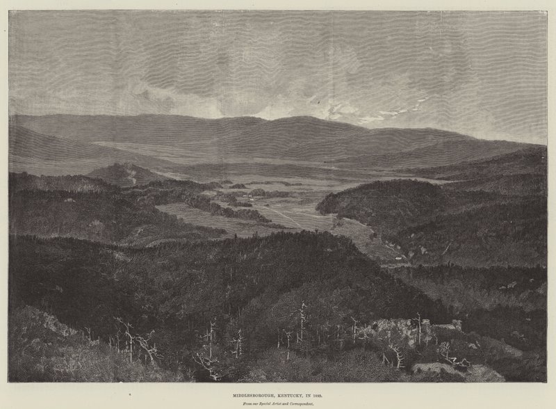 Middlesborough, Kentucky, i 1889 av Charles Auguste Loye