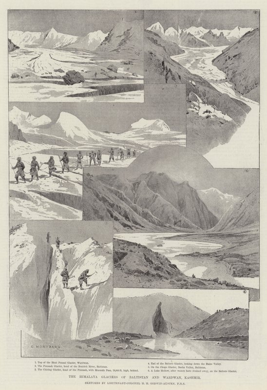 Himalaya-breene i Baltistan og Wardwan, Kashmir av Charles Auguste Loye