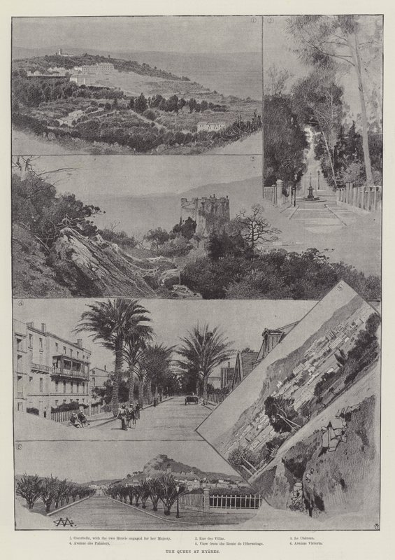 Dronningen på Hyeres av Charles Auguste Loye