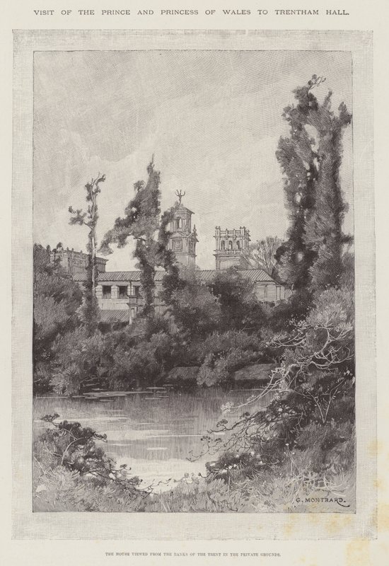 Besøk av prinsen og prinsessen av Wales til Trentham Hall av Charles Auguste Loye