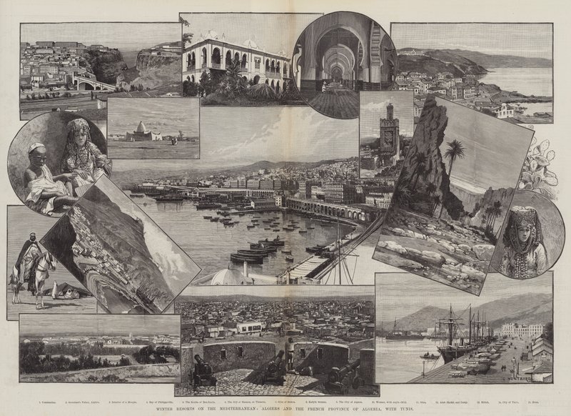 Vinterferiesteder ved Middelhavet, Alger og den franske provinsen Algerie, med Tunis av Charles Auguste Loye