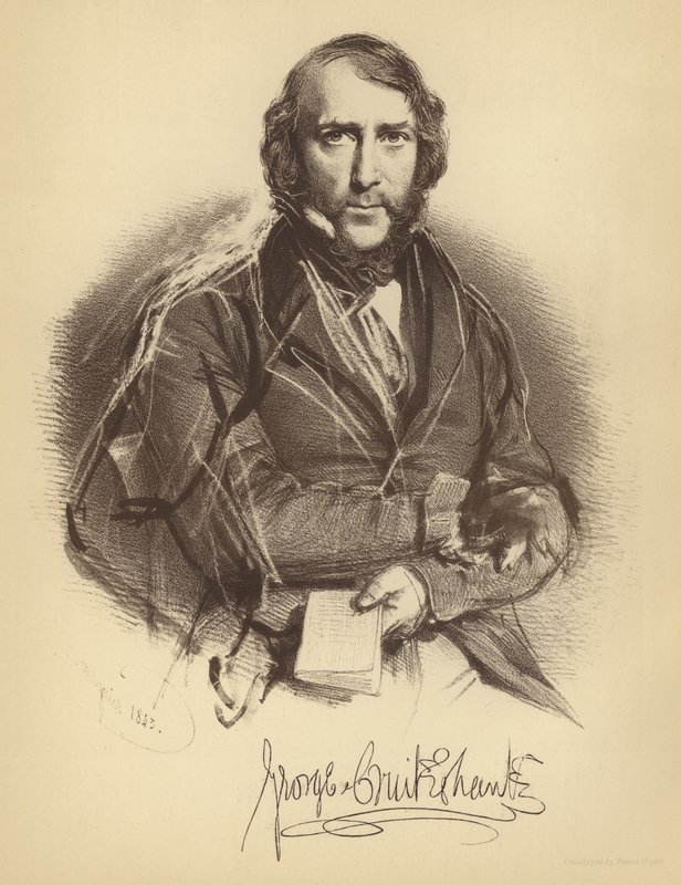 George Cruikshank av Charles Baugniet
