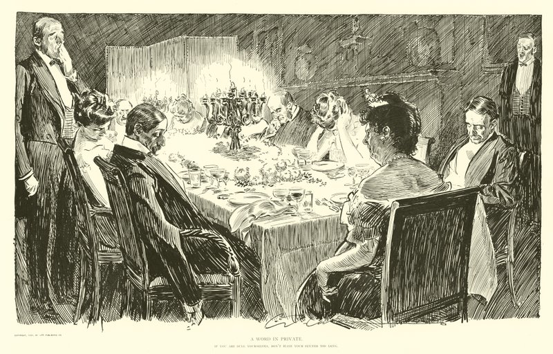 Ikke spis middagen for lenge av Charles Dana Gibson