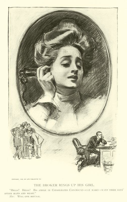 Illustrasjon for The Social Ladder av Charles Dana Gibson