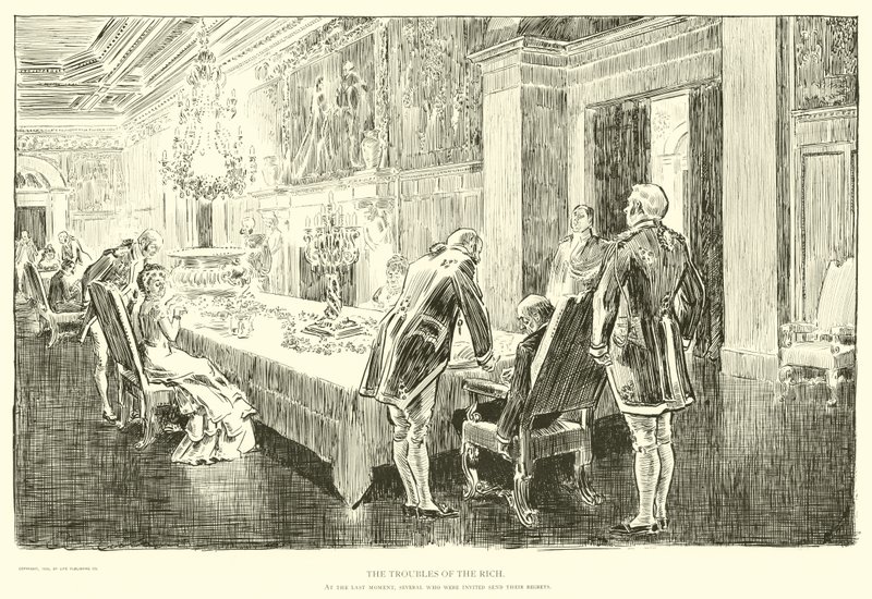 Illustrasjon for The Social Ladder av Charles Dana Gibson
