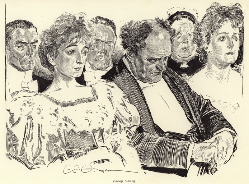 Tålmodig lyttende av Charles Dana Gibson