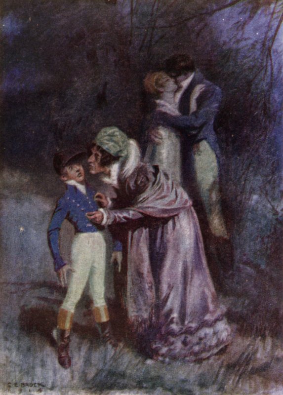 Illustrasjon for The Amateur Gentleman av Jeffery Farnol (litho-farge) av Charles Edmund (after) Brock