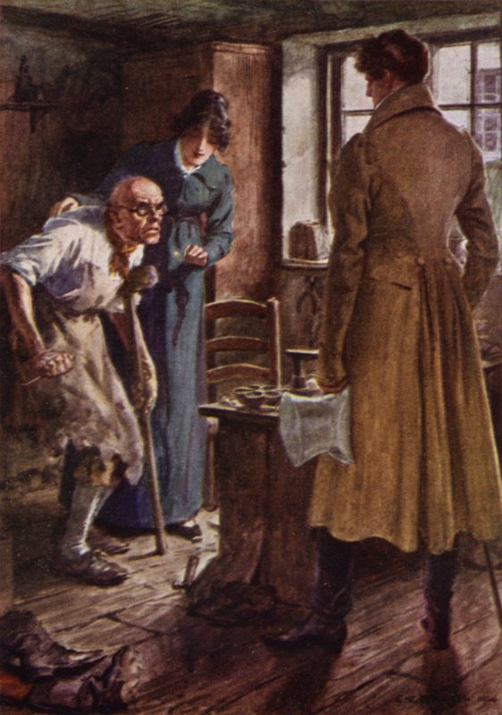 Illustrasjon for The Amateur Gentleman av Jeffery Farnol (litho-farge) av Charles Edmund (after) Brock