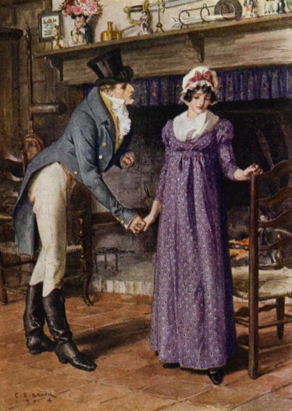 Illustrasjon for The Amateur Gentleman av Jeffery Farnol (litho-farge) av Charles Edmund (after) Brock