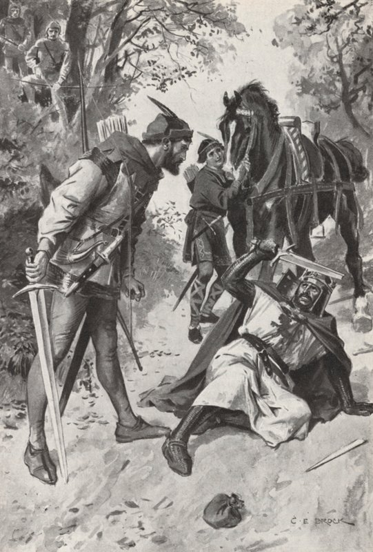 Robin Hood (litho) av Charles Edmund (after) Brock