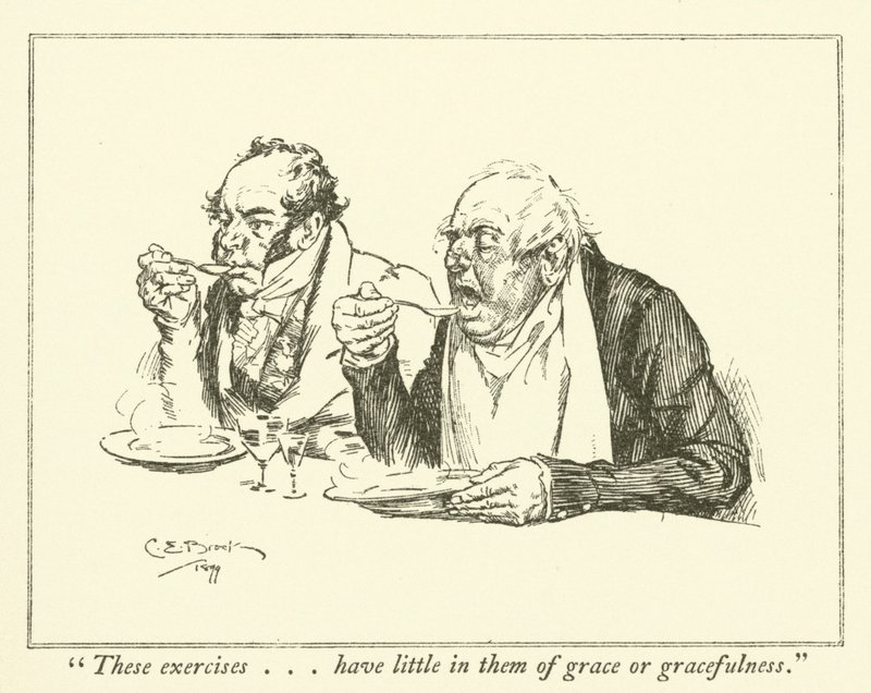 Illustrasjon for The Essays of Elia av Charles Lamb (gravering) av Charles Edmund Brock