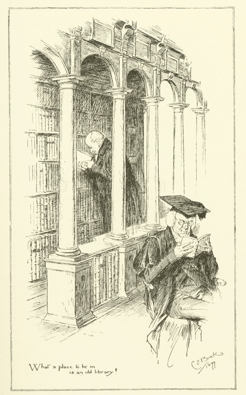 Illustrasjon for The Essays of Elia av Charles Lamb (gravering) av Charles Edmund Brock