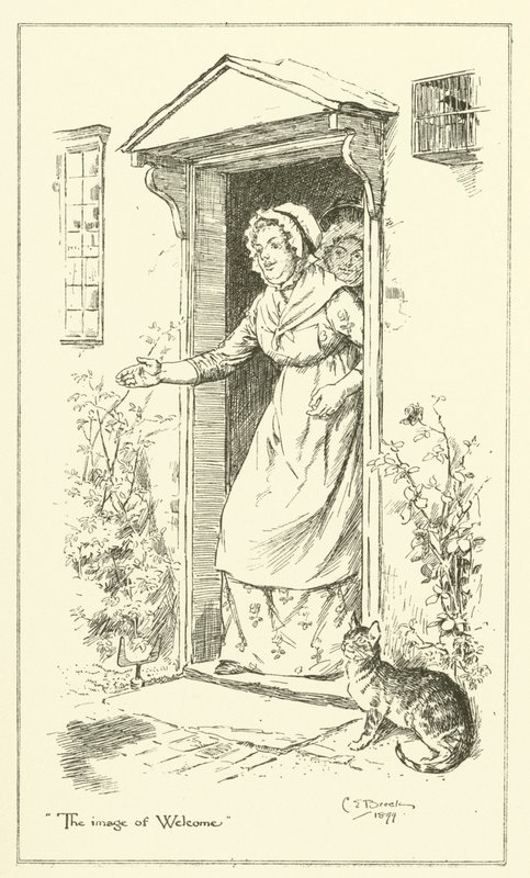 Illustrasjon for The Essays of Elia av Charles Lamb (gravering) av Charles Edmund Brock