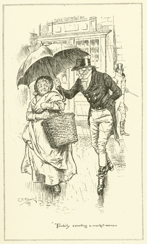 Illustrasjon for The Essays of Elia av Charles Lamb (gravering) av Charles Edmund Brock