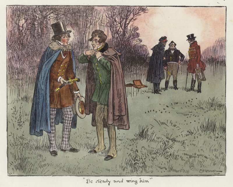 Illustrasjon for Pickwick Papers av Charles Edmund Brock