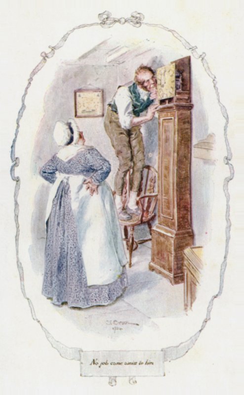 Ingen jobb gikk galt for ham (farge litho) av Charles Edmund Brock