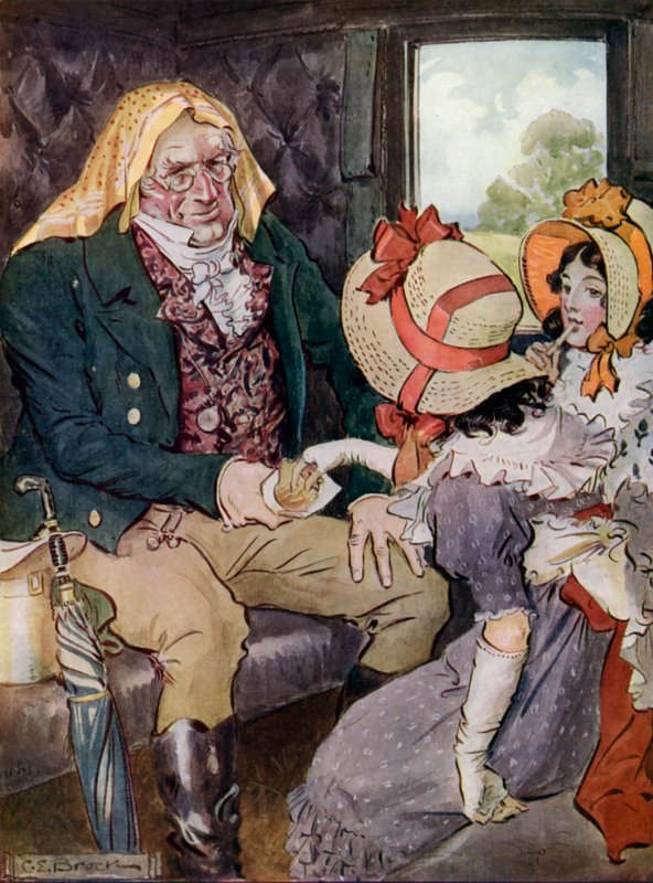 ?De tok søtsakene han tilbød med takk.? av Charles Edmund Brock