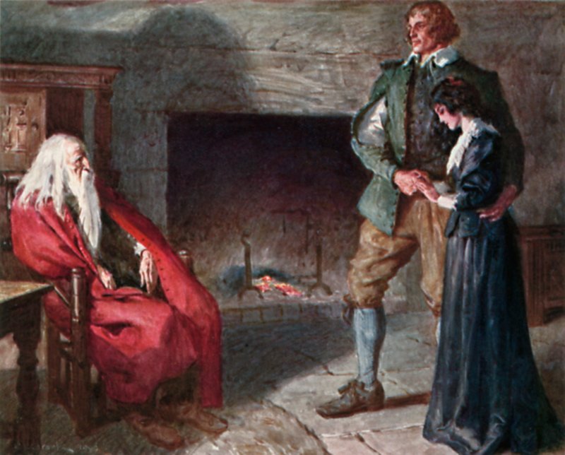 Dere to idioter! sa han til slutt, med en dybde av forakt som ingen ord kan si: "Dere to dårer!" av Charles Edmund Brock