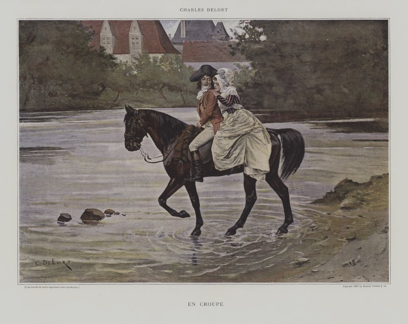 bak av Charles Edouard Delort