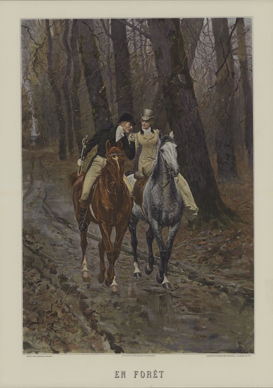 En Foret  av Charles Edouard Delort