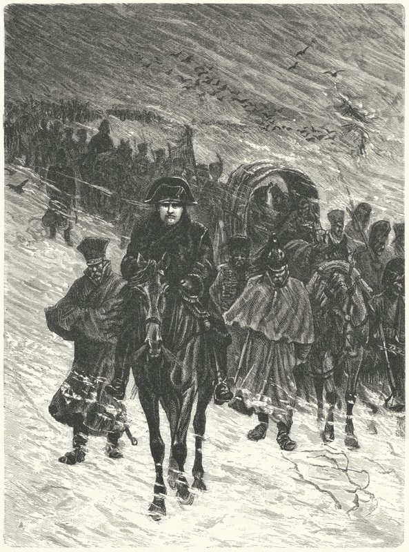 Napoleons retrett fra Moskva av Charles Edouard Delort