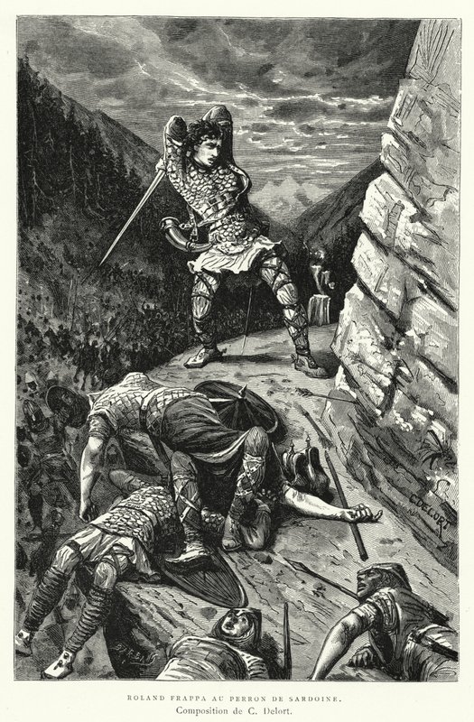 Roland Frappa Au Perron De Sardoine (gravering) av Charles Edouard Delort