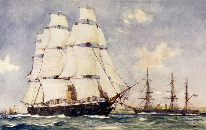 Storbritannias to første Ironclads av Charles Edward Dixon