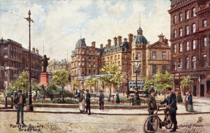 Forster Square, Bradford av Charles Edwin Flower