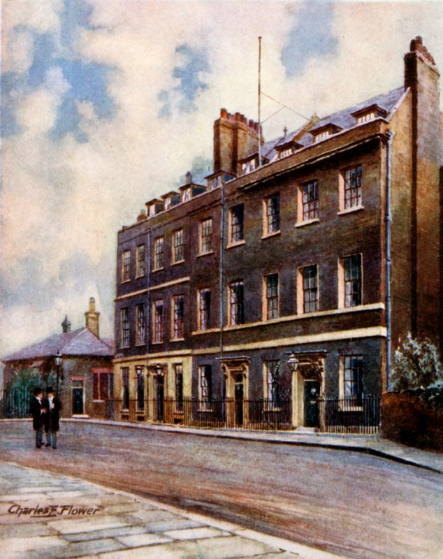 Downing Street 10, Whitehall av Charles Edwin Flower