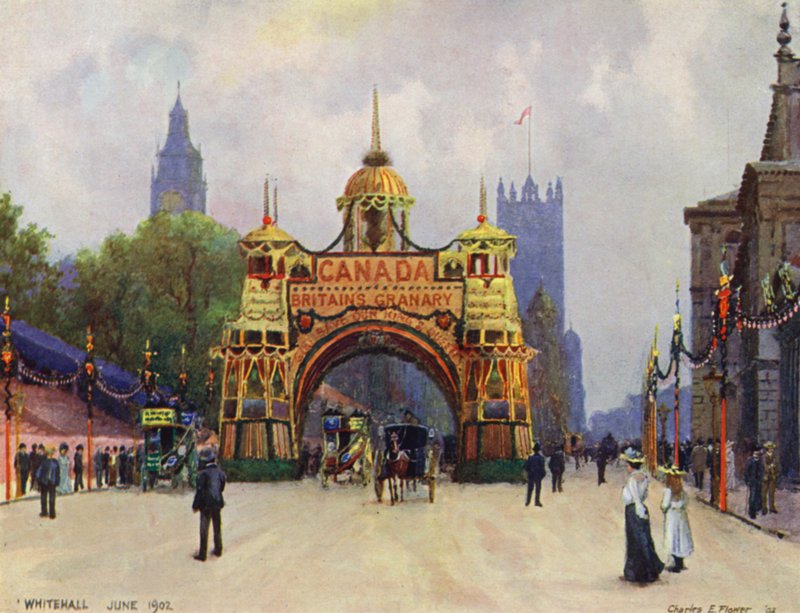 The Canadian Arch, Whitehall, i juni 1902 av Charles Edwin Flower