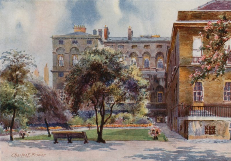 The Garden of No 10, Downing Street av Charles Edwin Flower