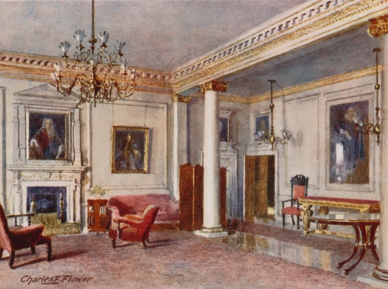 Mottaksrommet, 10 Downing Street, 1906 av Charles Edwin Flower