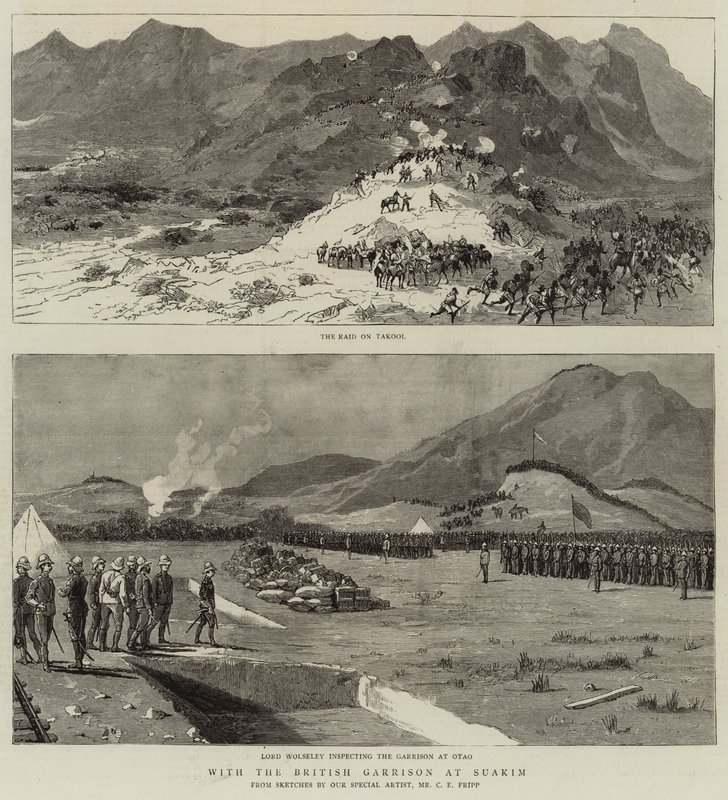 Med den britiske garnisonen i Suakim av Charles Edwin Fripp