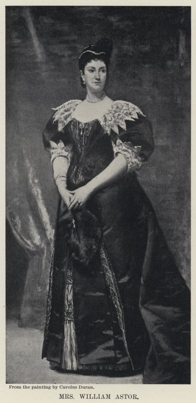 Fru William Astor (litho) av Charles Emile Auguste Carolus Duran