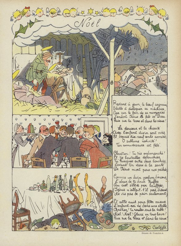 Jul. Illustrasjon for Le Rire av Charles Emile Egli